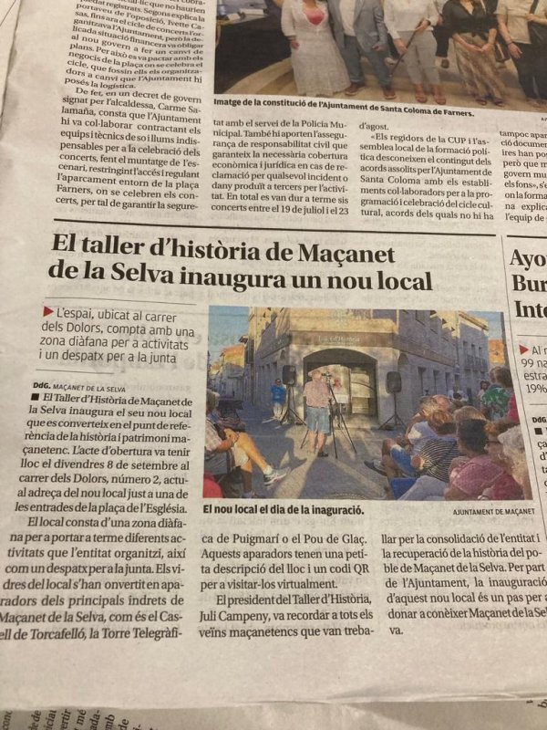 Inaugurat el nou local del Taller