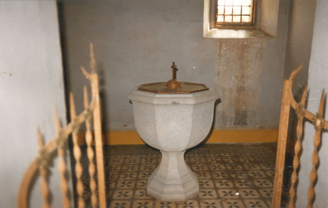 Església de Martorell pila bautismal