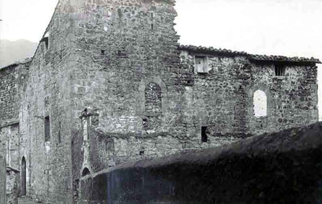 Casa forta de Juvinyà. Vista lateral