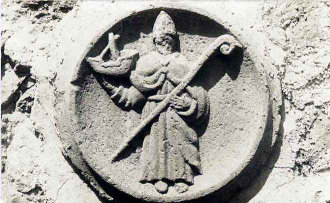 Clau de volta de l'antiga església de Sant Vicenç