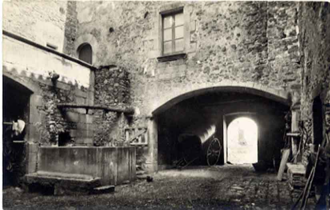 Castell de Cartellà. Pati