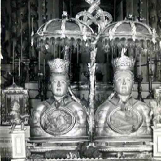 Església parroquial de Celrà. Reliquiari de Sant Sixt i Sant Tou
