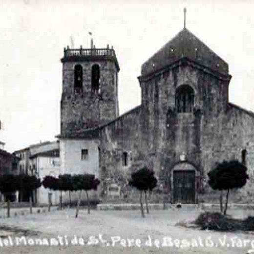 Monestir de Sant Pere. Façana de l'església