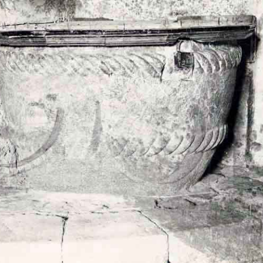 Església de Sant Cristòfol. Pica Baptismal