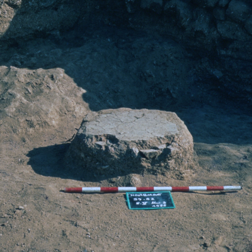 Excavacions de Montbarbat l'any 1985 en el poblat ibèric.
