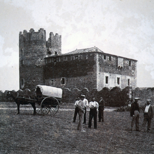 Vista de la Torre de Marata l'any 1918 en una visita de les famílies Trinxeria i Alberdi