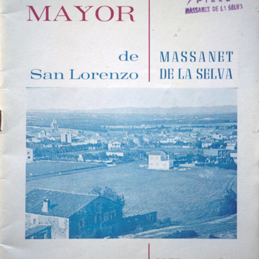 Programa de Festa Major de l'any 1972