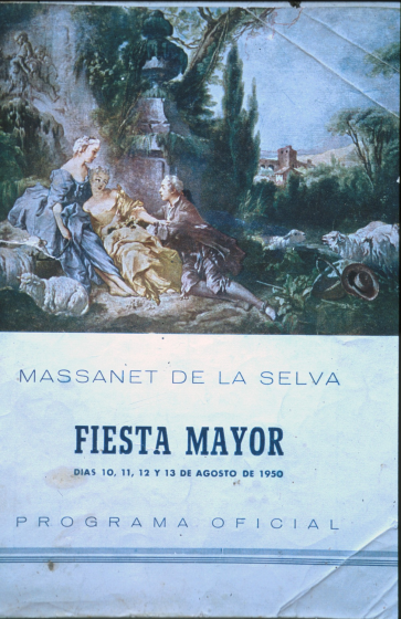 Programa de la Festa Major de l'any 1950
