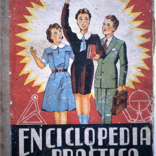 Primera enciclopèdia dels anys 40 editada amb els postulats i idees bàsiques del règim totalitari que imperava aquells anys