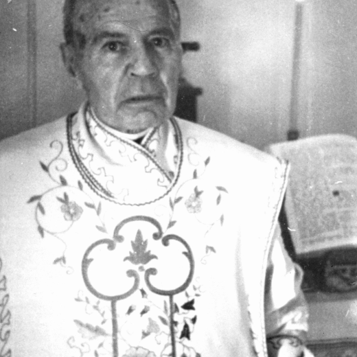 El Sr. rector Mn Josep Planells i Costa que fou rector de Maçanet des de l'any 1927 fins el 1957