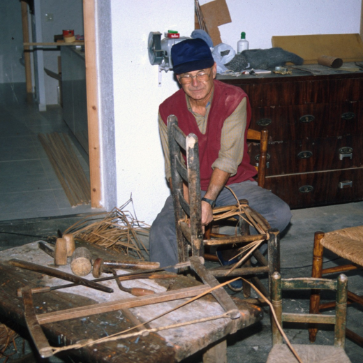 Lluís Presas, últim cadiraire artesà de Maçanet