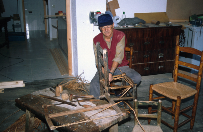 Lluís Presas, últim cadiraire artesà de Maçanet