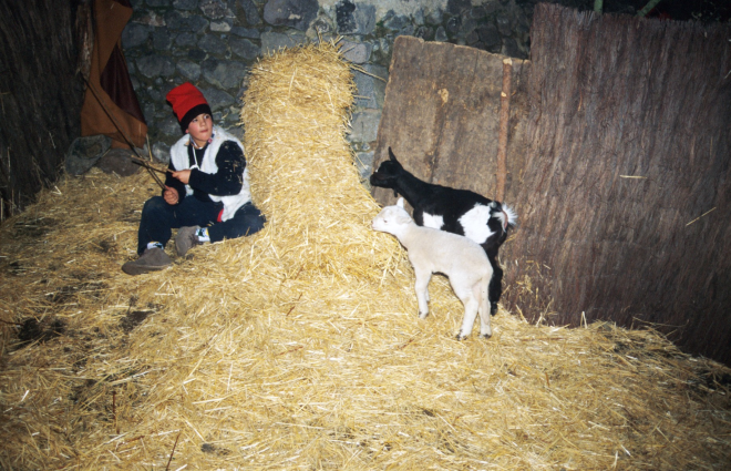 Pessebre vivent a Sant Jordi. Un pastor - l'Albet Verdaguer Codina -.
