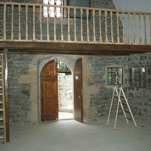 Detall del cor de la Capella de Sant Jordi al Castell de Torcafelló