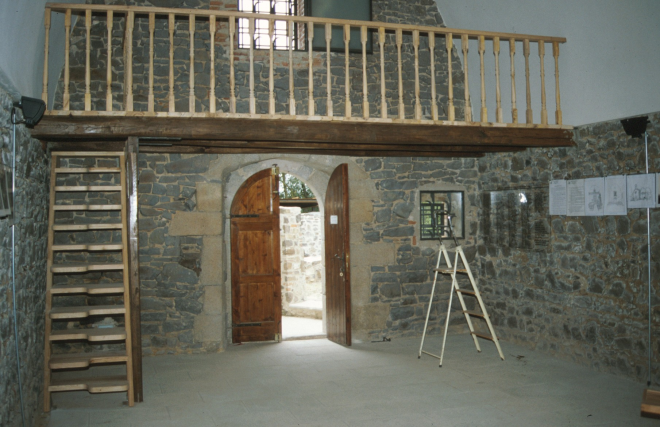 Detall del cor de la Capella de Sant Jordi al Castell de Torcafelló