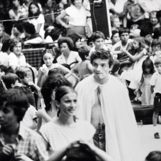 Festival infantil a la pista jardí per la Festa Major.

Josep Gelabert, germana B. Pons, Ester Masdemont.