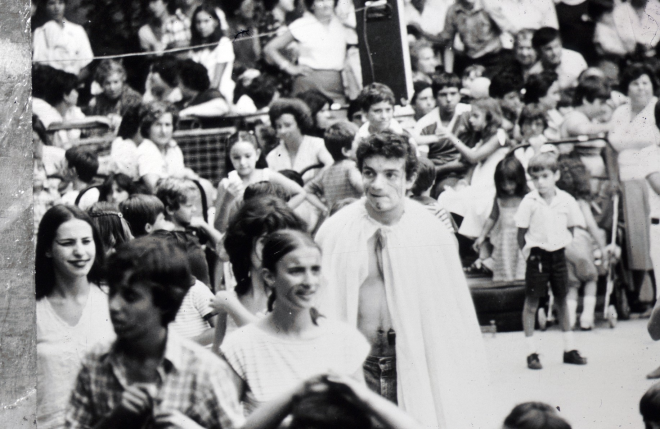 Festival infantil a la pista jardí per la Festa Major.

Josep Gelabert, germana B. Pons, Ester Masdemont.