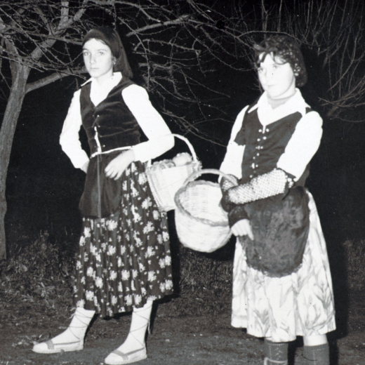 Un passatge del pessebre vivent que es representà a Maçanet per les Festes de Nadal de l'any 1979