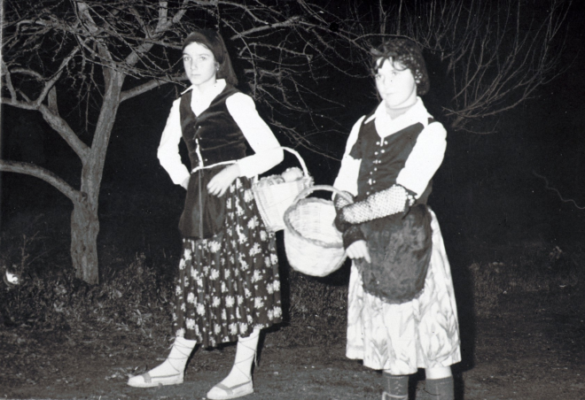 Un passatge del pessebre vivent que es representà a Maçanet per les Festes de Nadal de l'any 1979