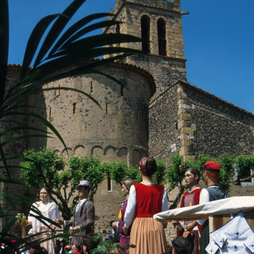 Trobada de gegants que tingué lloc a Maçanet per les festes del Roser de l'any 1995