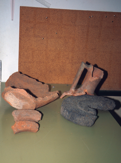 Restes trobades a les excavacions que tenen lloc al poblat romà als voltants del palau de Foixà