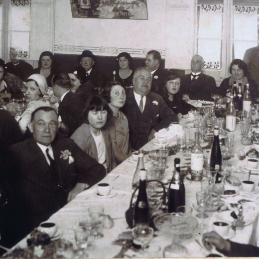 Dinar del casament de Modest Coll i Isabel Brugué