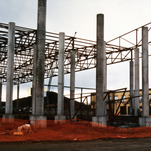 Construcció del pavelló anex al poliesportiu