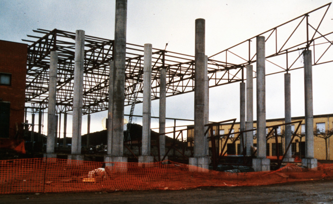 Construcció del pavelló anex al poliesportiu