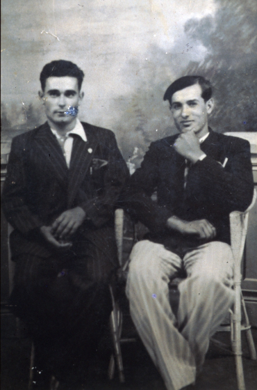 Lluis Selva Reyner i el seu company Felip Clos i Rossell