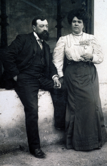 El matrimoni format pel Sr, Francisco de Trinxeria i Ruscalleda i la seva muller la Sra. Teresa Pons