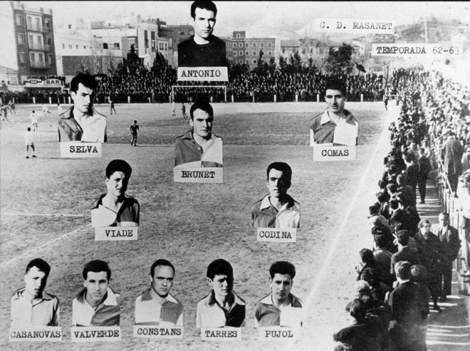 Equip de la UD Maçanet a la temporada 62 - 63.