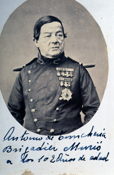 El Sr. Antoni de Trinxeria, de l'antiga família d'Olot que fou brigadier de l'exèrcit i morí a l'edat de 102 anys. Segle XIX