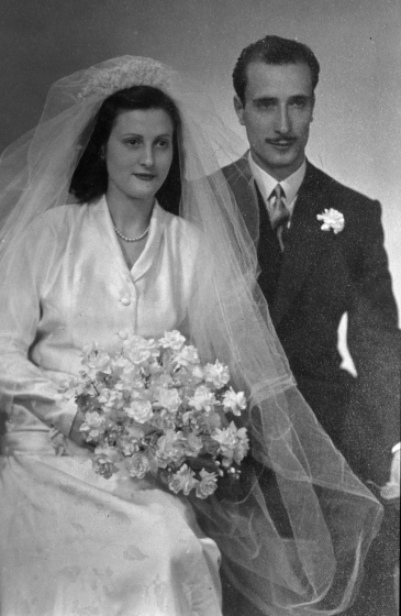 En Josep Planas Guinó el dia del seu casament amb Maria Pont