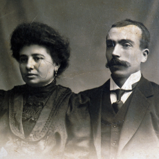 En Jaume Cabruja Artau i la seva dona Mercè Romaguera Vinyolas.
