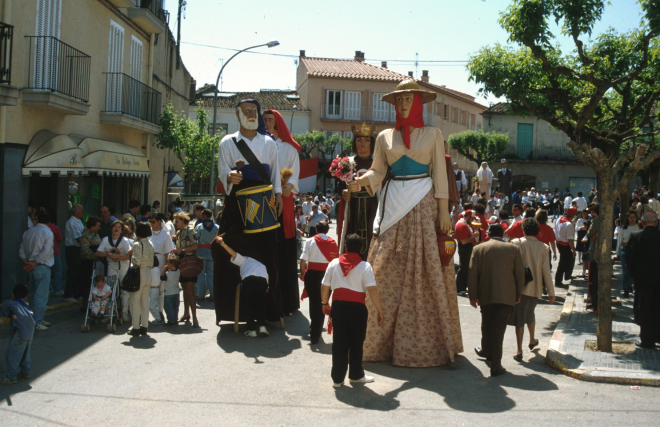 Trobada de gegants a Maçanet amb la presència de colles de diferents localitats de Catalunya