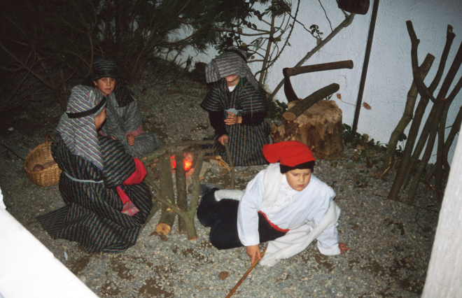 Una escena del Pessebre vivent pel Nadal del 1994