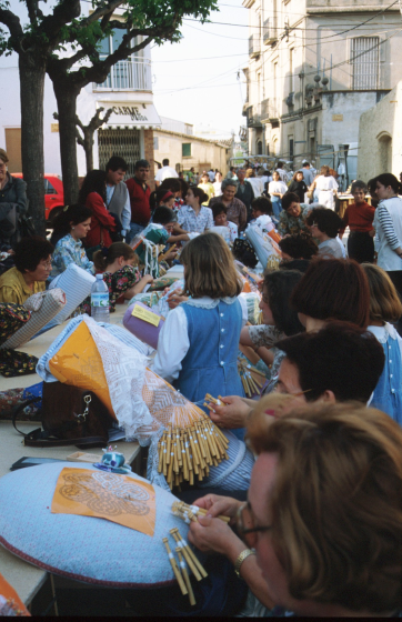 La fira artesanal per les festes del Roser el maig del 1996
