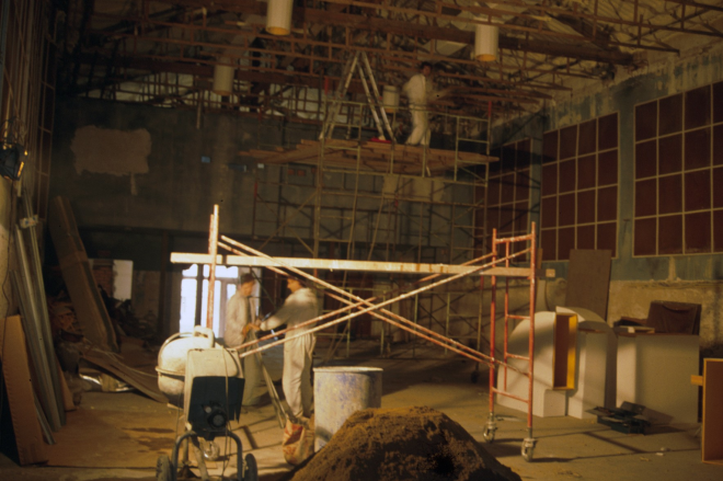 Restauració del local de la Societat l'any 1993