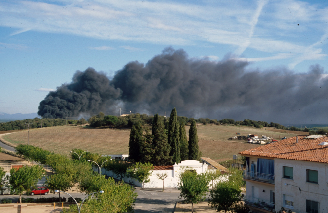 L'incendi de la fàbrica CEVAPLAST, més coneguda com 