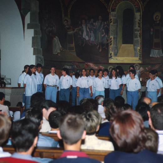 La coral juventud en el dia de Sant Esteve en el concert que es fa cada any