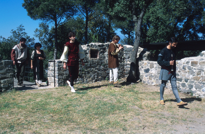 Preparat-se pel concert de música medieval que tingué lloc a Sant Jordi
