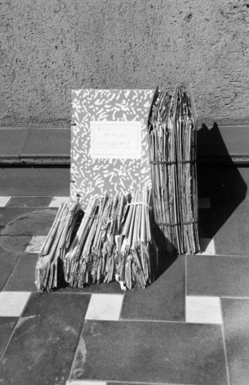 Altre detall dels papers de l'arxiu de Can Dalemus.
