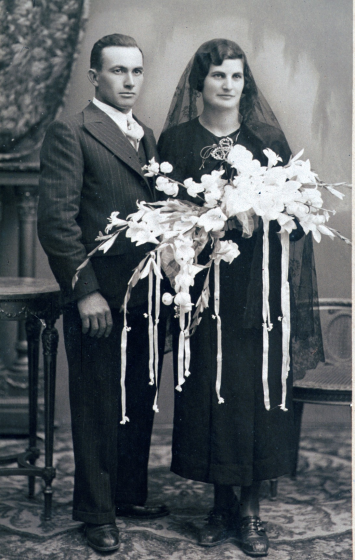 Miquel Bagot Pibernat i Angela Barrera i Pons, matrimoni de Can Bagot.
