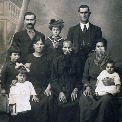 Família Aymerich de Can Xarbau de pagés.