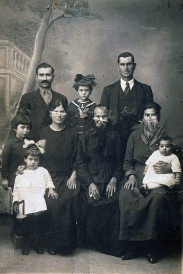 Família Aymerich de Can Xarbau de pagés.