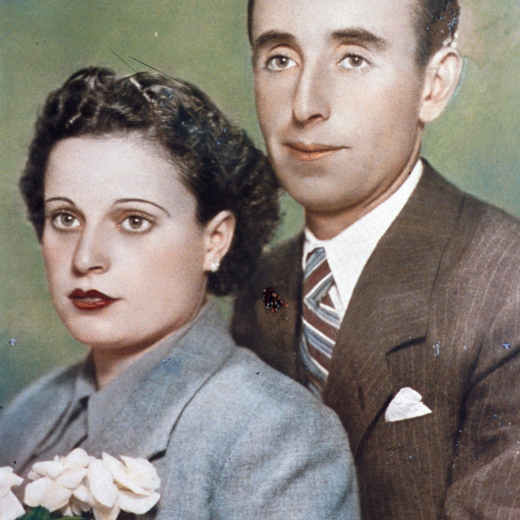 El matrimoni Josep Deulofeu Bancells i Pilar Viñolas Rovira.