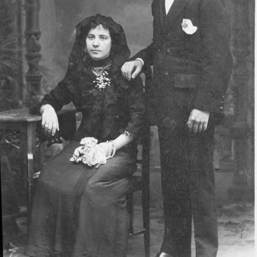Manel Carilla i Narcisa Sarra Adroguer familiars de Can Bisbal