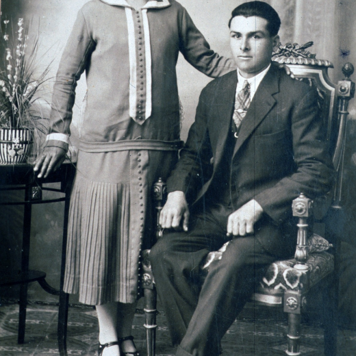 El matrimoni Joan Soler Ciurana i Rosa Iglesias Sabarí de Can Pastera.