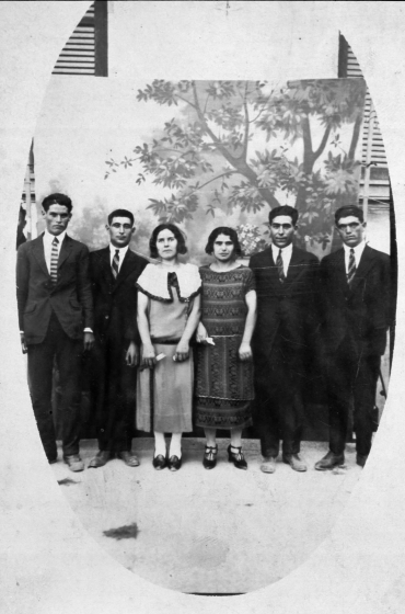 Josep Soler (pep Llebre), Gener Roca (Boe), Llorenç Matas Rauret, els altres desconeguts.