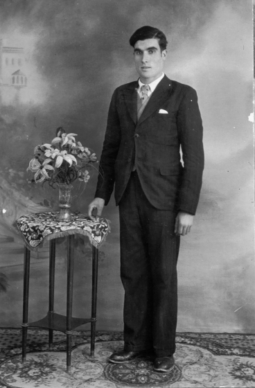 Felip Clos Rosell jove de Ca l'Artigas de pagès.